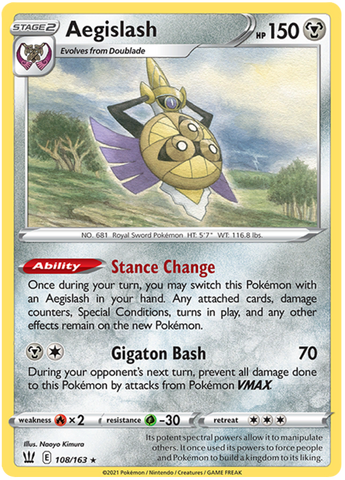 Aegislash (108/163) [Espada y Escudo: Estilos de Combate]