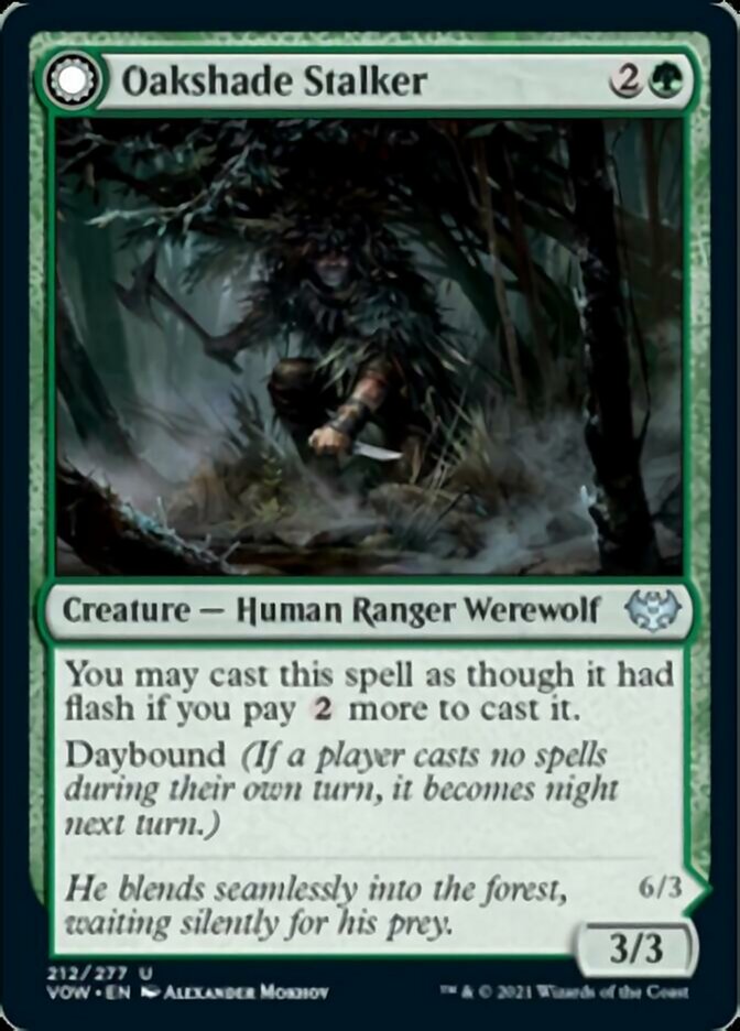 Traqueur d'Ombrechêne // Embûcheuse au Clair de Lune [Innistrad: Vœu de Sang]
