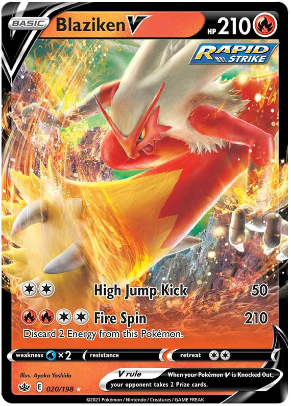 Blaziken V (020/198) [Espada y Escudo: Reinado Escalofriante]
