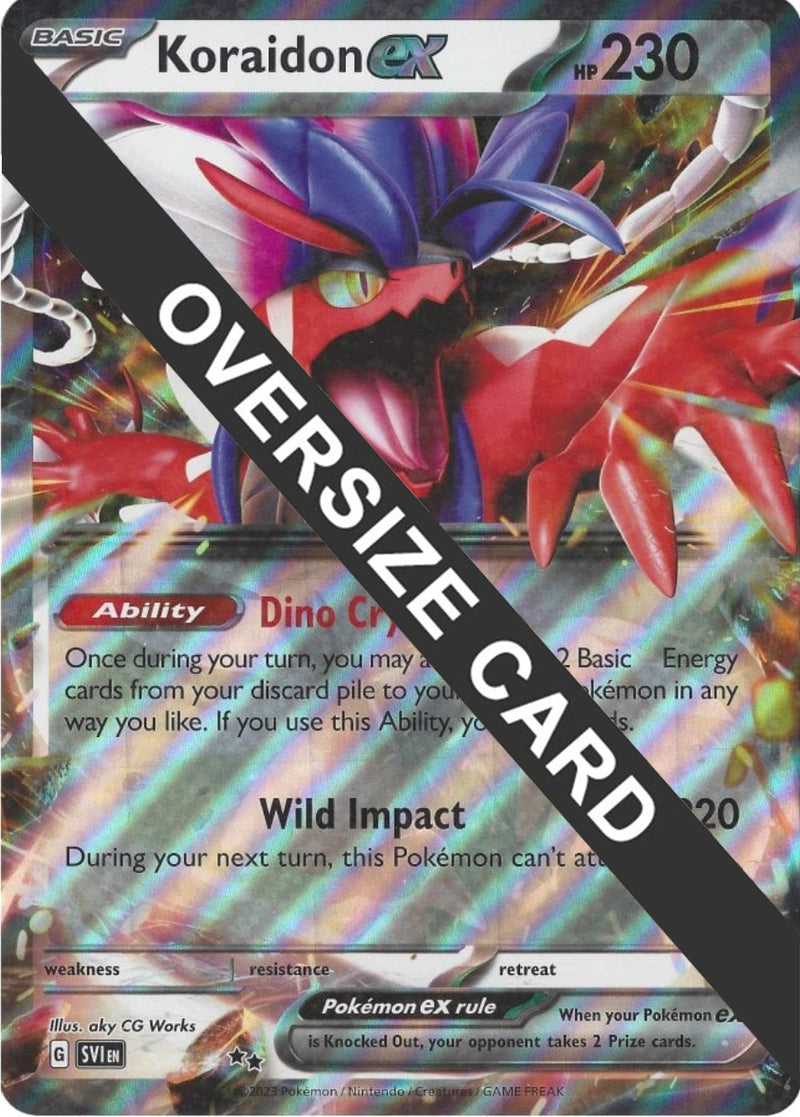 Koraidon ex (125/198) (Carta Jumbo) [Escarlata y Púrpura: Set Básico]