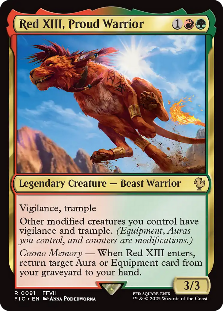 Red XIII, Guerrier fier [FINAL FANTASY Commander]
