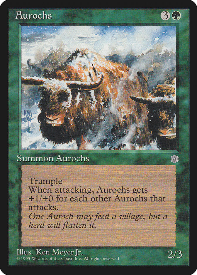 Aurochs [Âge glaciaire]