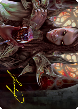 Voldaren Épicurien 2 Carte d'Art (Signature Estampillée Or) [Innistrad: La Voie Écarlate - Série d'Art]