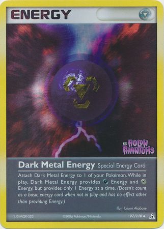 Énergie Métal Obscur (97/110) (Estampillée) [EX : Fantômes de Holon]