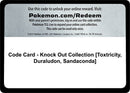 Image for Code Card - Knock Out Collection [Toxtricity, Duraludon, Sandaconda] (MCAP) - Pokemon