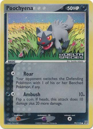 Poochyena (79/113) (Estampada) [EX: Especie Delta]