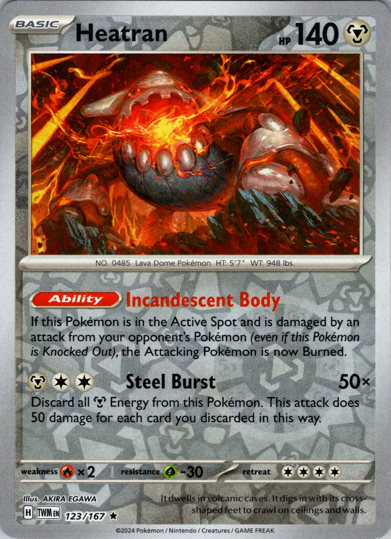 Heatran (123/167) [Écarlate et Violet : Mascarade Crépusculaire]