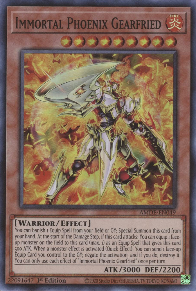 Phénix Immortel Gearfried [AMDE-FR049] Super Rare