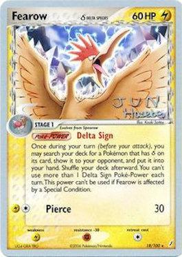 Fearow (18/100) (Especie Delta) (Flyvees - Jun Hasebe) [Campeonatos Mundiales 2007]