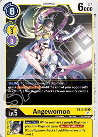 Angewomon [ST10-05] (Tamer Goods Set Angewomon & LadyDevimon) [Mazo de Inicio: Promos de Estratega de Mundos Paralelos]