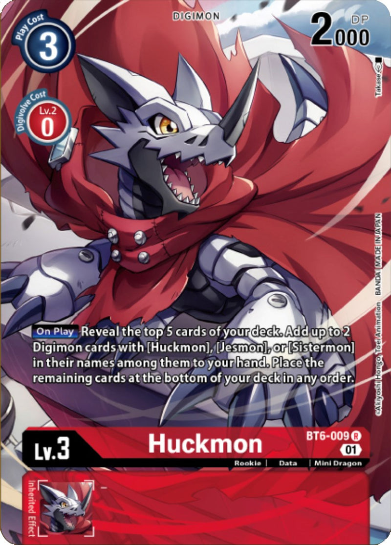 Huckmon [BT6-009] (Digimon Royal Knights Card Set) [Promos Doble Diamante]