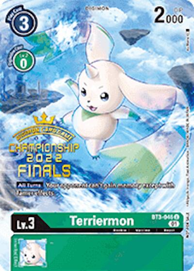 Terriermon [BT3-046] (2022 Championship Finals Digimon Tamers Pack) [Lanzamiento de Promocionales de Sobres Especiales]