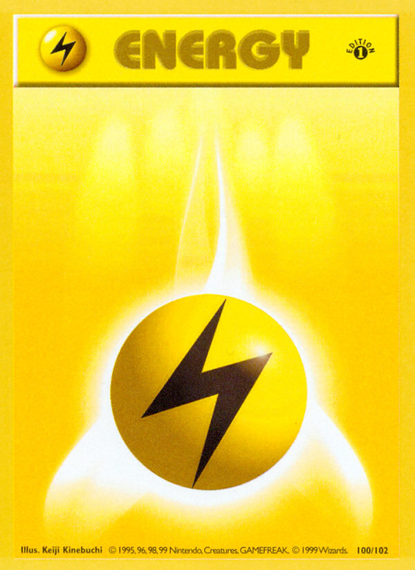 Energía Relámpago (100/102) (Sin sombra) [Primera edición del Set Básico]