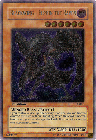 Blackwing - Elphin el Cuervo [RGBT-EN013] Ultimate Rare