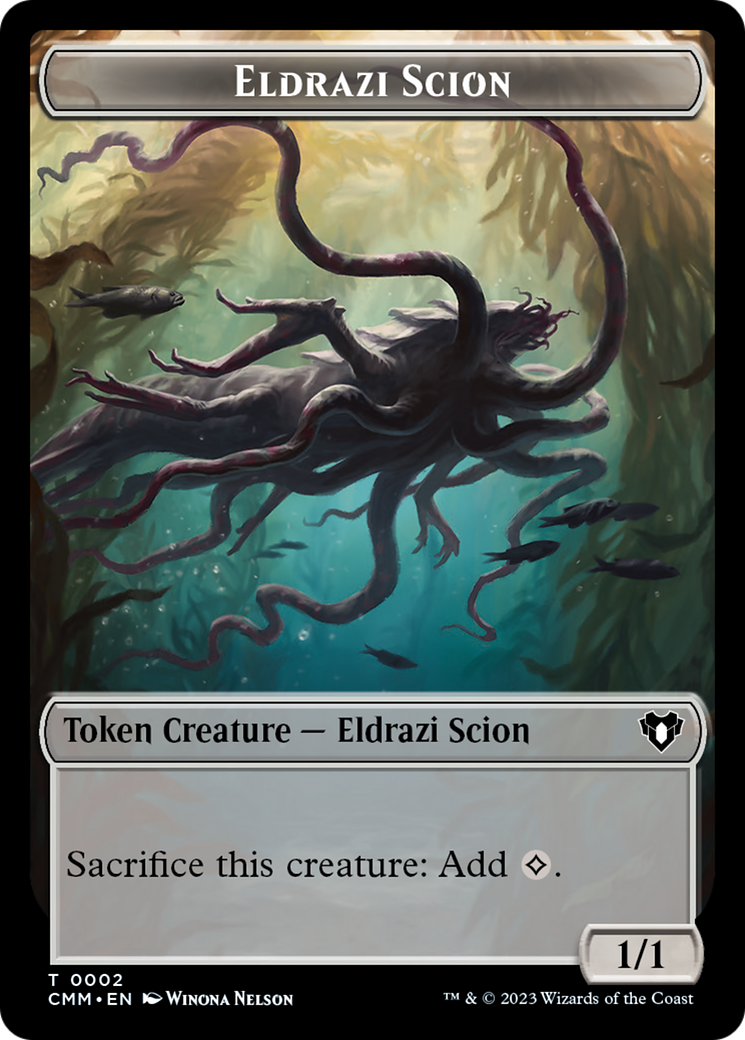 Esprit // Scion Eldrazi Jeton recto-verso [Jetons Commander Masters]