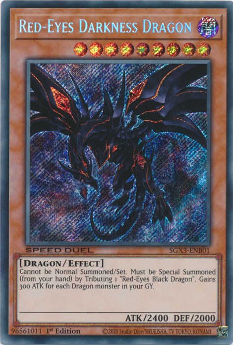 Dragón Oscuro de Ojos Rojos [SGX3-SPB01] Secreta Rara