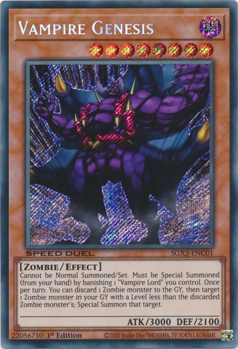 Vampire Genesis [SGX3-ENC01] Secreta Rara