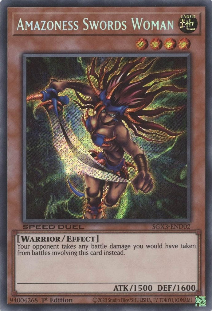 Amazoness Swords Woman [SGX3-ENDE02] Secreto Rara