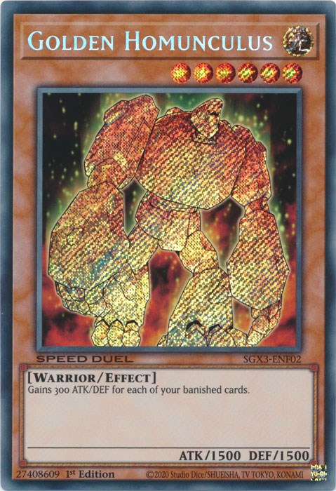 Homúnculo Dorado [SGX3-ENF02] Rara Secreta