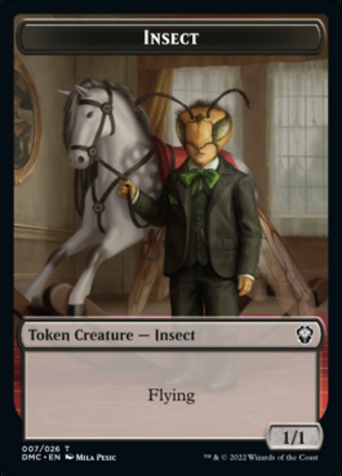Phyrexian // Jeton Insecte recto-verso [Jetons Dominaria Uni]