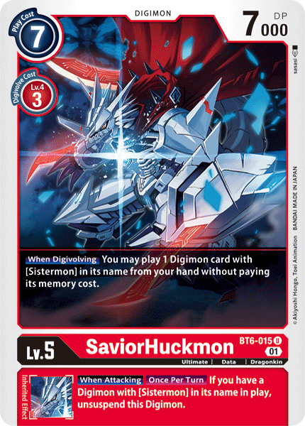 SaviorHuckmon [BT6-015] [Doble Diamante]