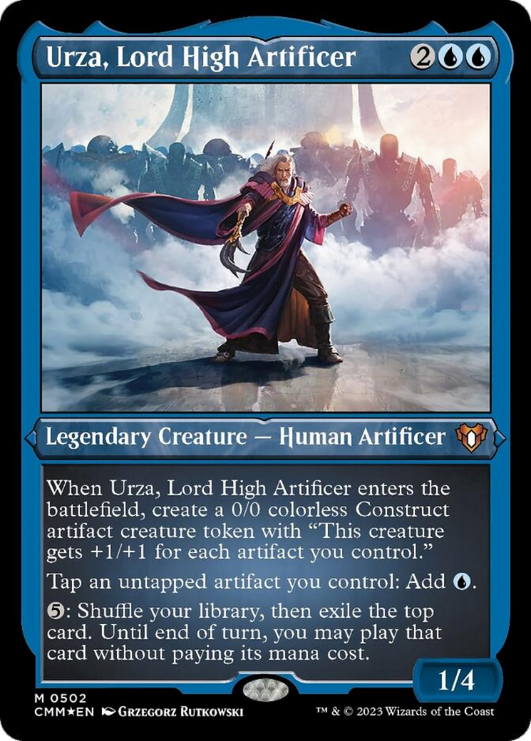 Urza, Seigneur grand-artificier (Foil texturé) [Commander Masters]