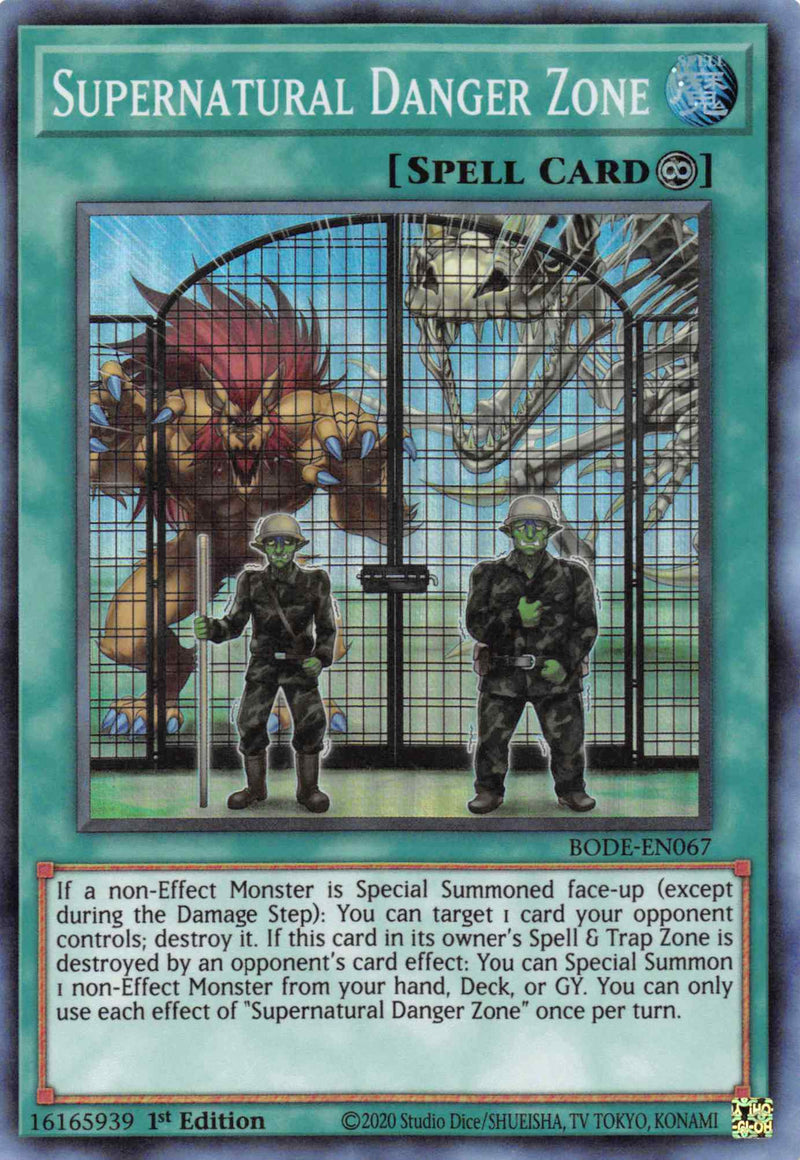 Zone de Danger Surnaturel [BODE-EN067] Super Rare