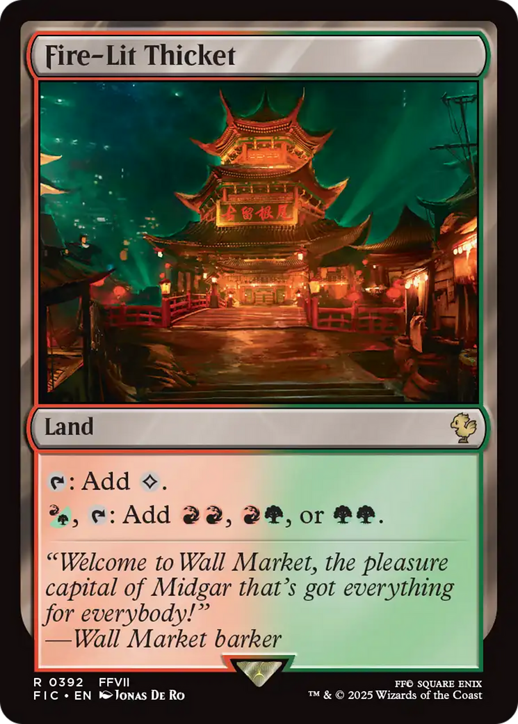 Fourré embrasé [Magic: The Gathering – Univers Final Fantasy]
