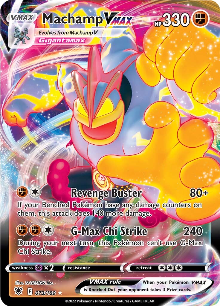 Machamp VMAX (073/189) [Espada y Escudo: Resplandor Astral]