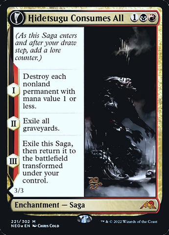 Hidetsugu devora todo // Vástago del devorador [Sobres de Prerelease de Kamigawa: Dinastía Neon]