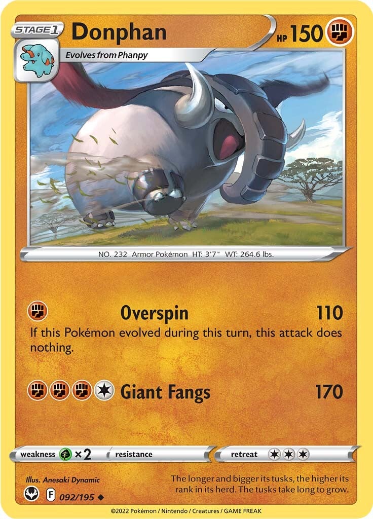 Donphan (092/195) [Espada y Escudo: Tempestad Plateada]