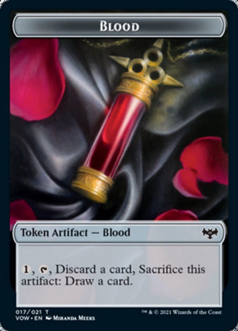 Ficha de dos caras Sangre // Murciélago [Innistrad: Voto Carmesí Fichas de Commander]