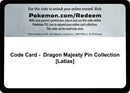 Image for Code Card - Dragon Majesty Pin Collection [Latias] - Pokemon