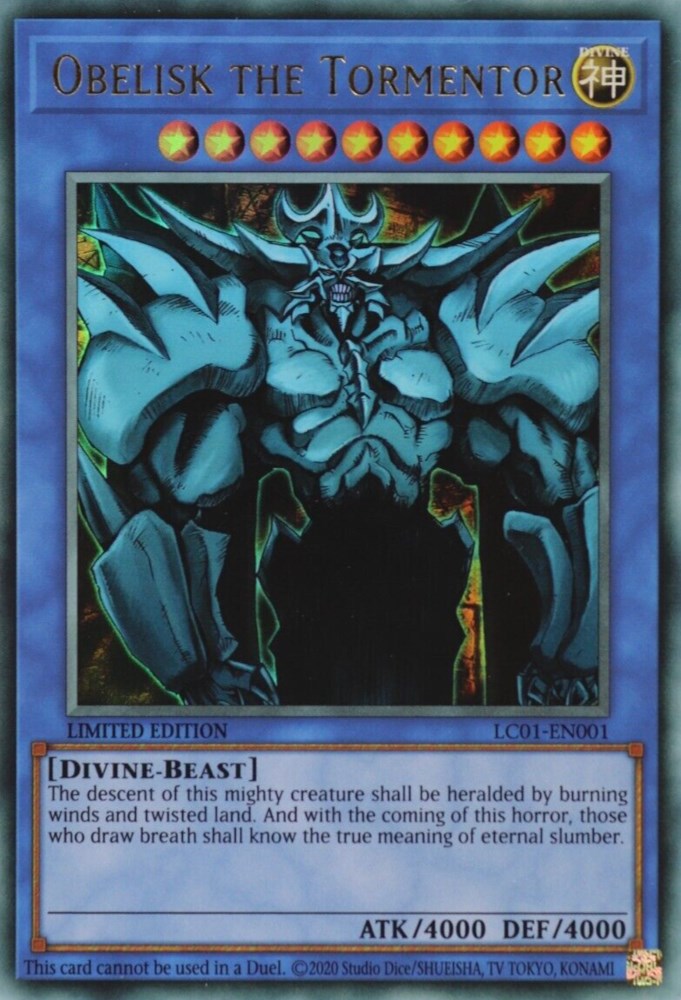 Obelisk el Atormentador (25 Aniversario) [LC01-EN001] Ultra Rara
