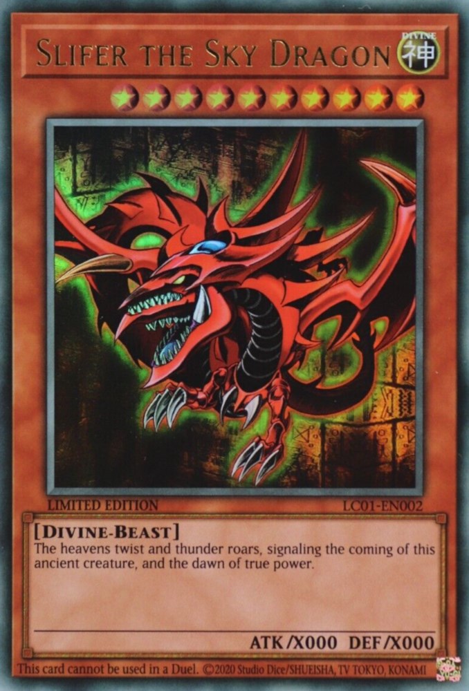 Slifer, el Dragón del Cielo (25º Aniversario) [LC01-EN002] Ultra Rara