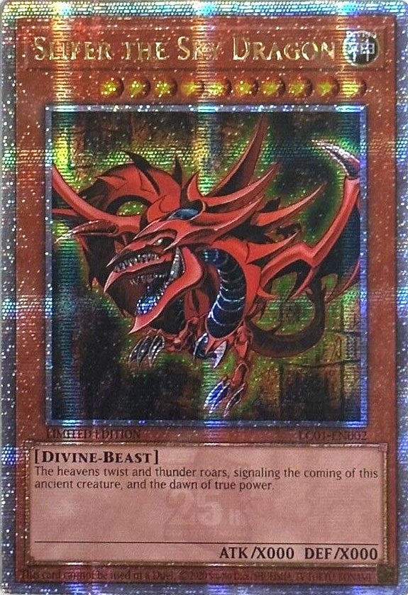 Slifer el Dragón del Cielo (25 Aniversario) [LC01-EN002] Quarter Century Secret Rare