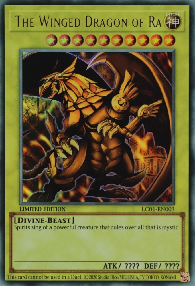 El Dragón Alado de Ra (25º Aniversario) [LC01-EN003] Ultra Rara