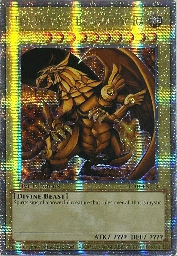 El Dragón Alado de Ra (25 Aniversario) [LC01-EN003] Quarter Century Secret Rare