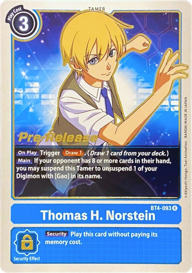 Thomas H. Norstein [BT4-093] [Promoción Pre-lanzamiento Gran Leyenda]