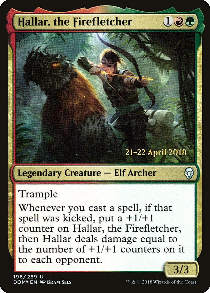 Hallar, l'archer flamboyant [Prerelease Promos Dominaria]