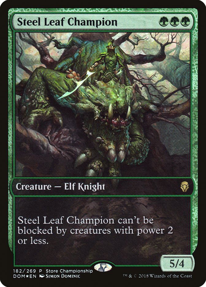 Championne de la Feuille d'Acier (Championnat en magasin) (Full Art) [Dominaria Promos]