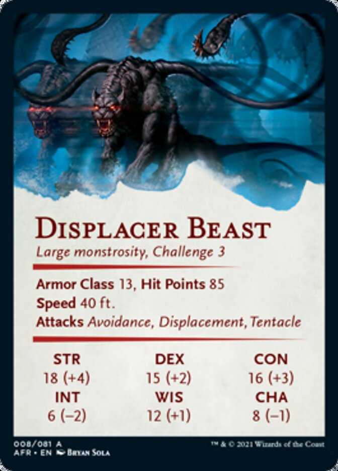 Carte d'art Bête éclipsante [Donjons & Dragons : Aventures dans les Royaumes oubliés Art Series]