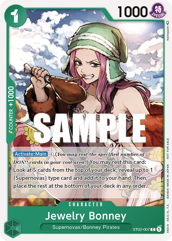 Jewelry Bonney (Tournament Pack Vol. 3) [Participante] [One Piece Cartas Promocionales]