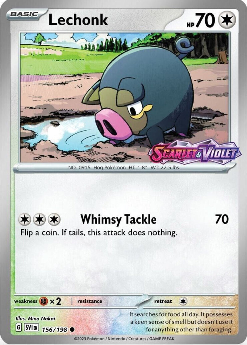 Lechonk (156/198) (Promoción Best Buy) [Escarlata y Púrpura: Set Base]