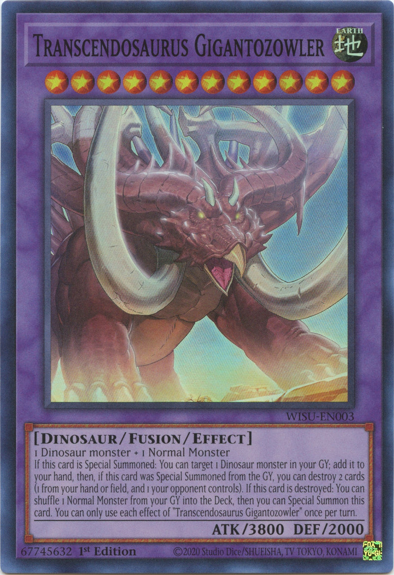 Transcendosaurio Gigantofauces [WISU-ES003] Super Rara
