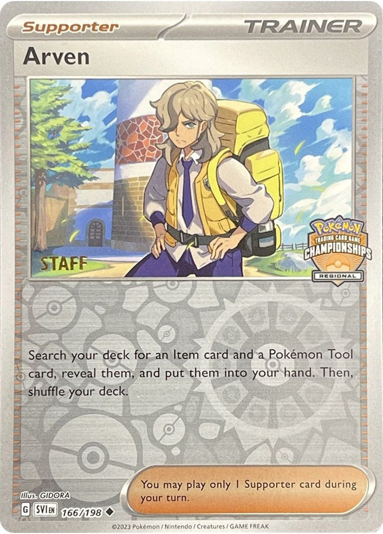 Arven (166/198) (Championnats régionaux pour le personnel) [Cartes de la Ligue et des Championnats]