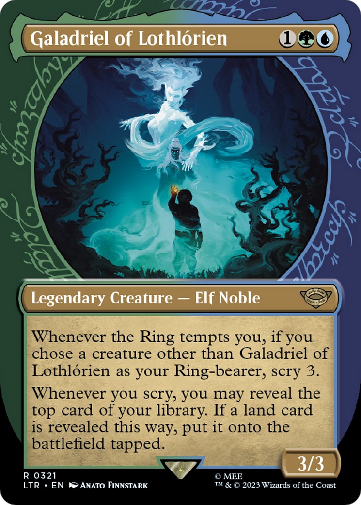 Galadriel de la Lórien (cadre de présentation d'anneau) [Le Seigneur des Anneaux : Contes de la Terre du Milieu]
