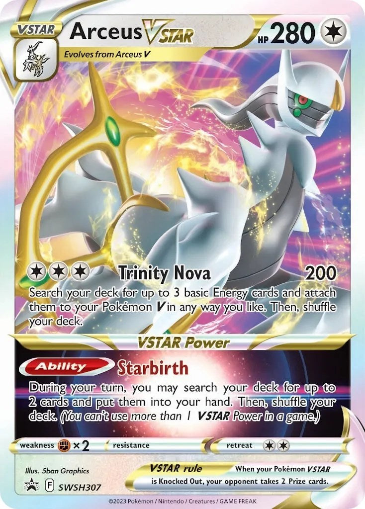 Arceus VSTAR (SWSH307) [Épée et Bouclier : Promos Étoile Noire]