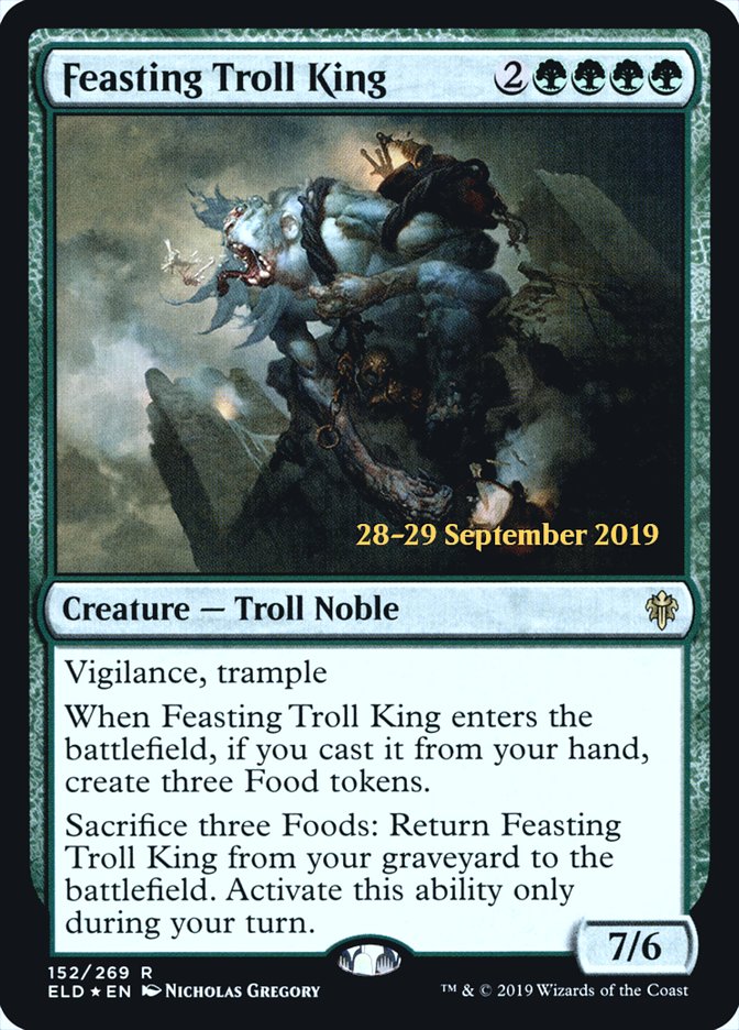 Rey troll festín [Promos de la presentación de El trono de Eldraine]