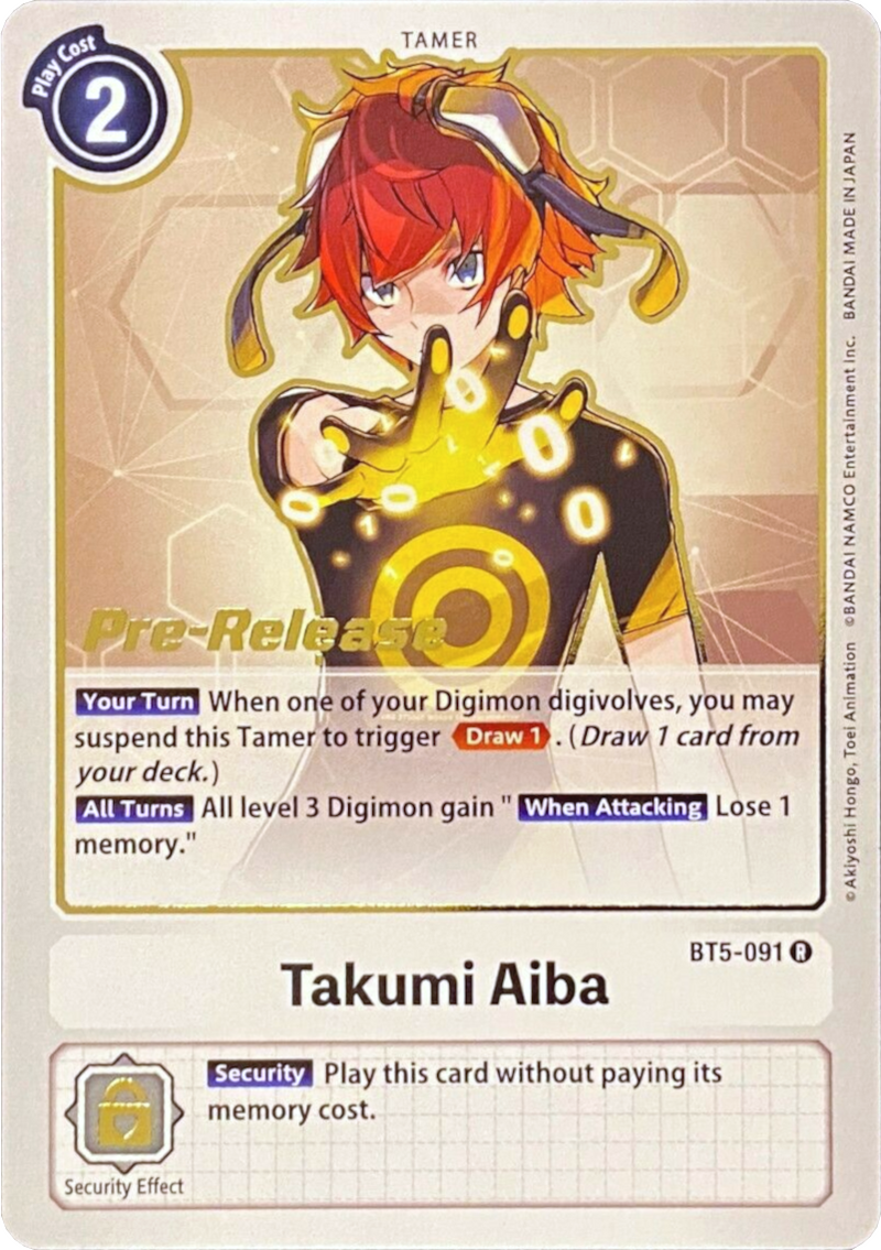 Takumi Aiba [BT5-091] [Promociones de prelanzamiento Batalla de Omni]